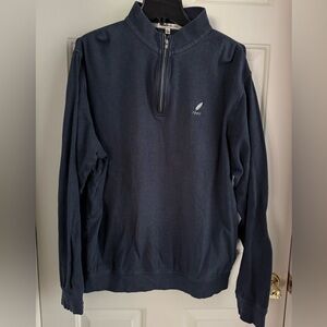 Peter Millar Navy Zip-Up Sweater